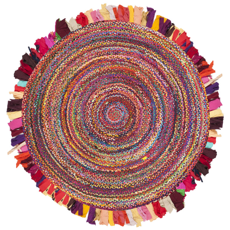 World Menagerie Brookes HandBraided Cotton Red Area Rug & Reviews